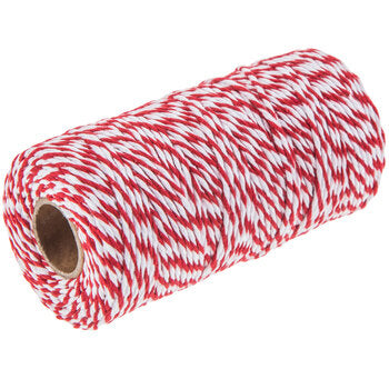 4 PLY Red and White Twine