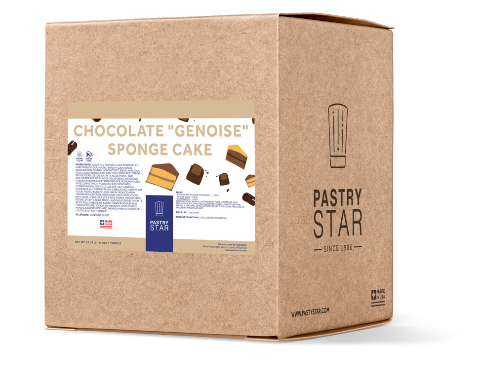 PastryStar Chocolate “Genoise” Sponge Cake 25 LBS