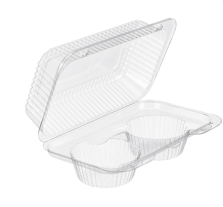 SLP52 Hinged Clamshell 2 Pack Muffin - (CS 500)