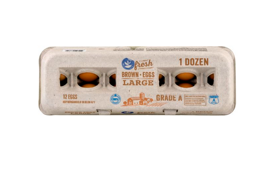 A LARGE BROWN EGGS *HALF CASE* - 15 dozen - LOCAL DELIVERY ONLY