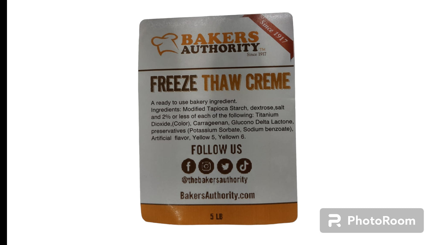 Freeze Thaw Creme Filling 5 LB
