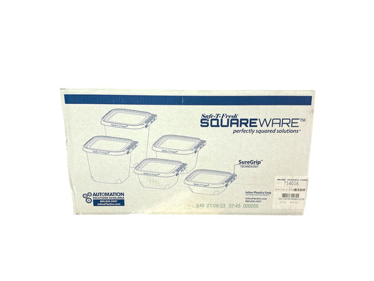 TS4016 16oz Tamper Evident Square Clamshell