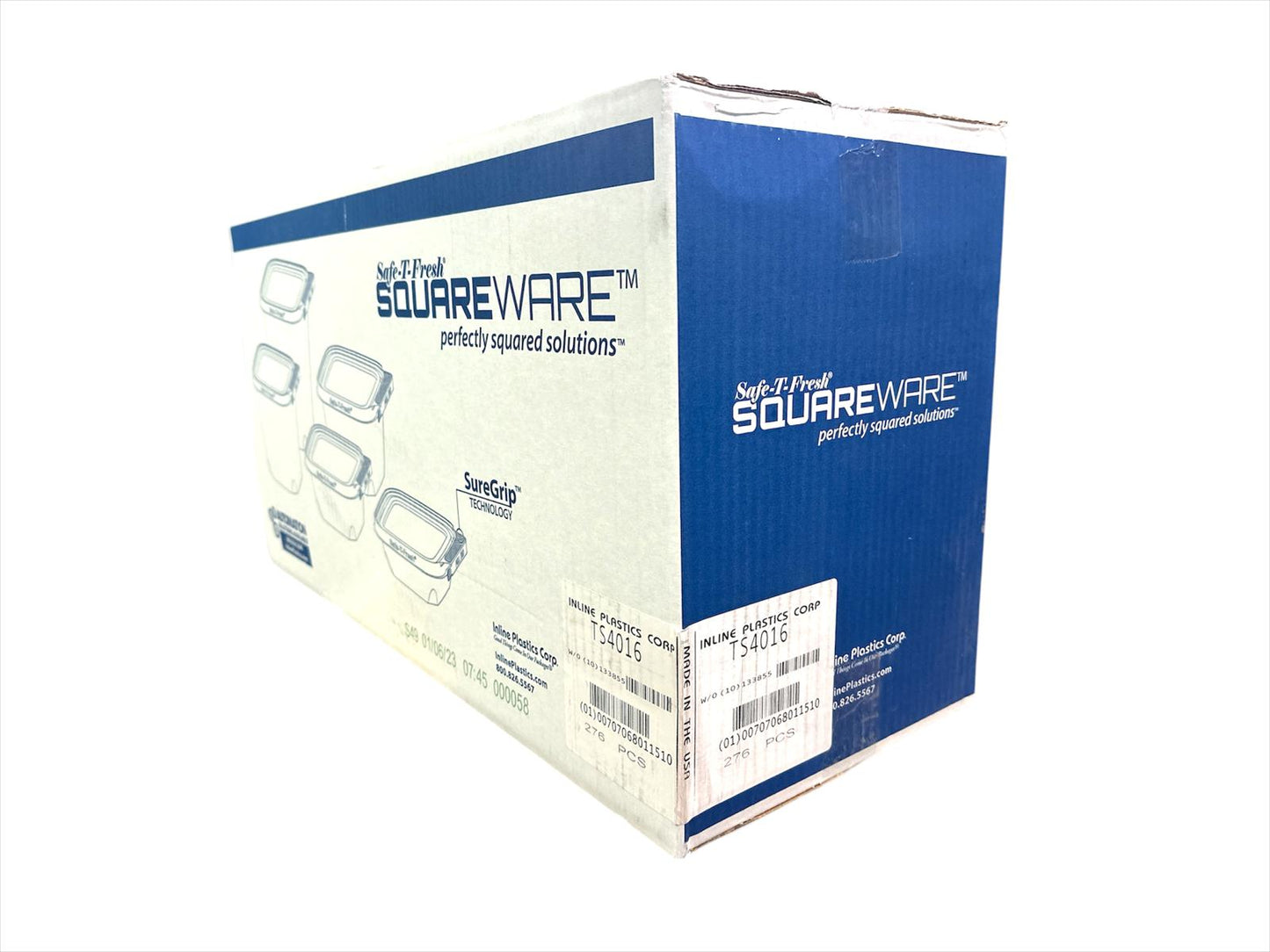 TS4016 16oz Tamper Evident Square Clamshell