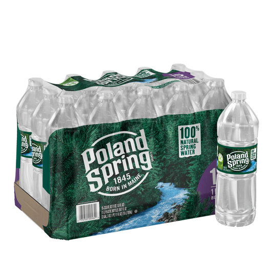 Poland Spring® 100% Natural Spring Water (Case of 15/1 Liter)