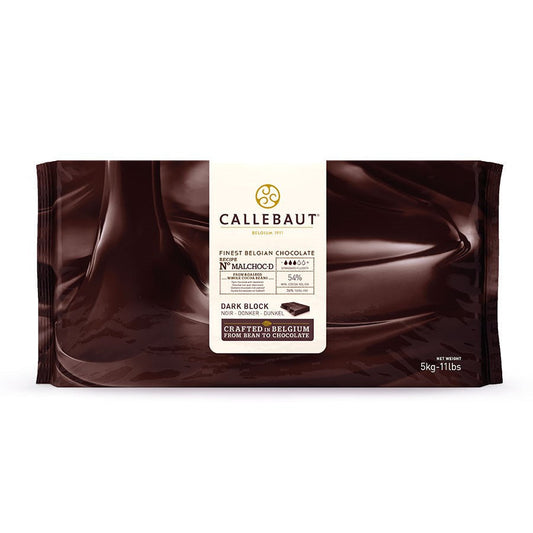 Dark Chocolate Couverture Blocks - 54% Cacao (Maltitol)