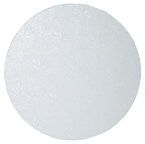 Round White Cake Drums  - 8" - 1/2" Thick