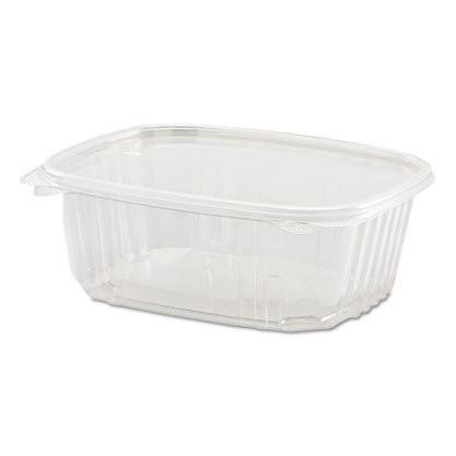 Genpak 6 oz. Clear Hinged Deli Container - 100/Pack