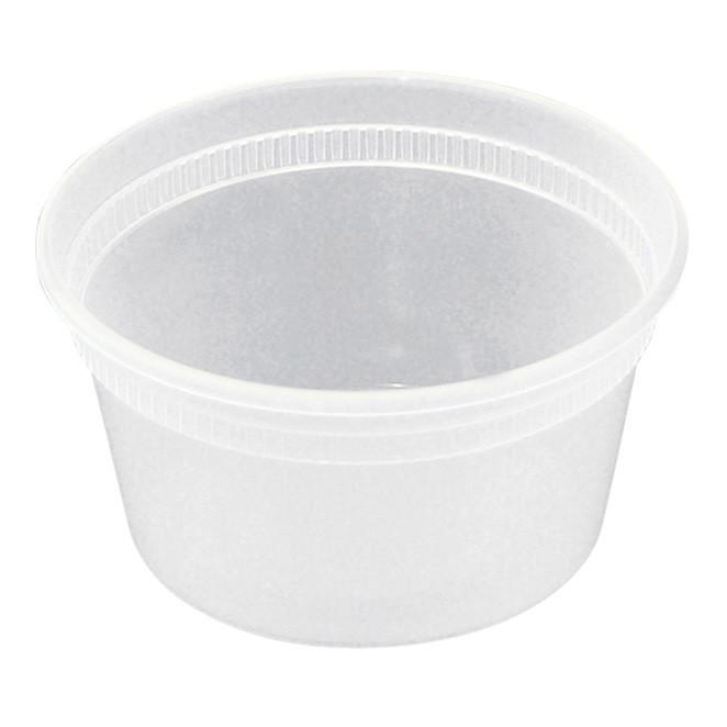 12 oz Disposable Soup Cups with Lids Plastic 240 Set