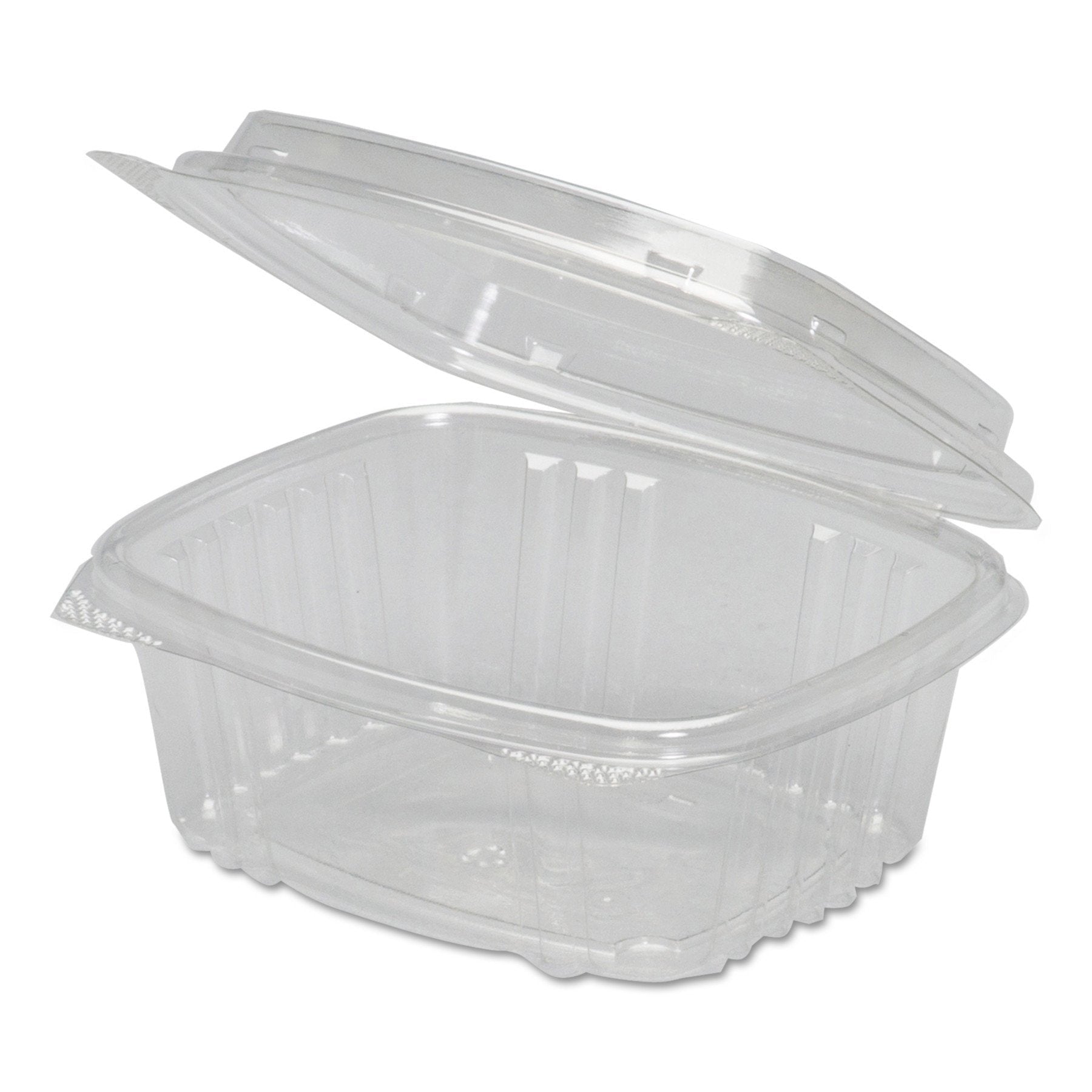 Clear Hinged Deli Container 8 oz - 5.38 x 4.5 x 1.5/ 200 – Bakers