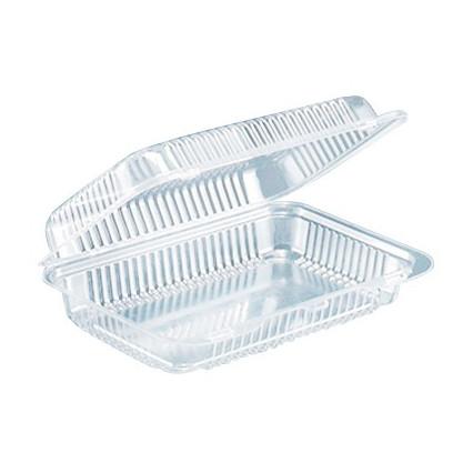 Inline Plastics Crystal Fresh Clear Container, 8.75 x 5.75 x 1-13/16 inch -- 140 per Case
