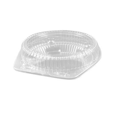 8 Inch Round Hinged Plastic Deep Pie Container