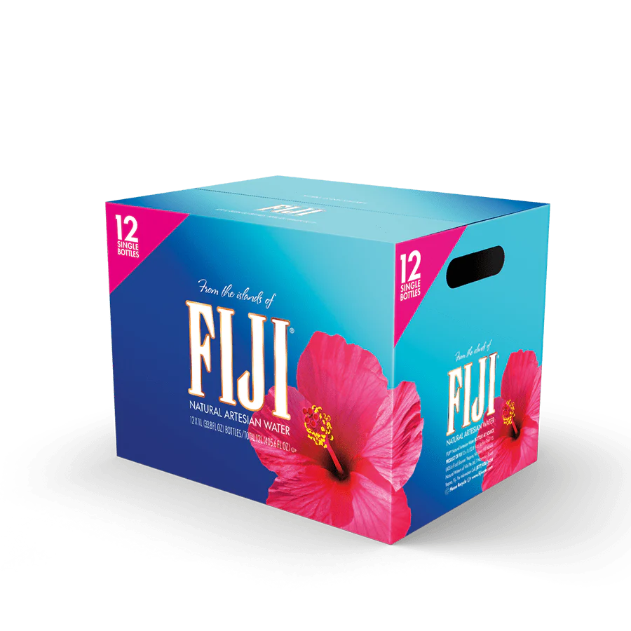 FIJI Water, 1L Bottle (12 Pack)