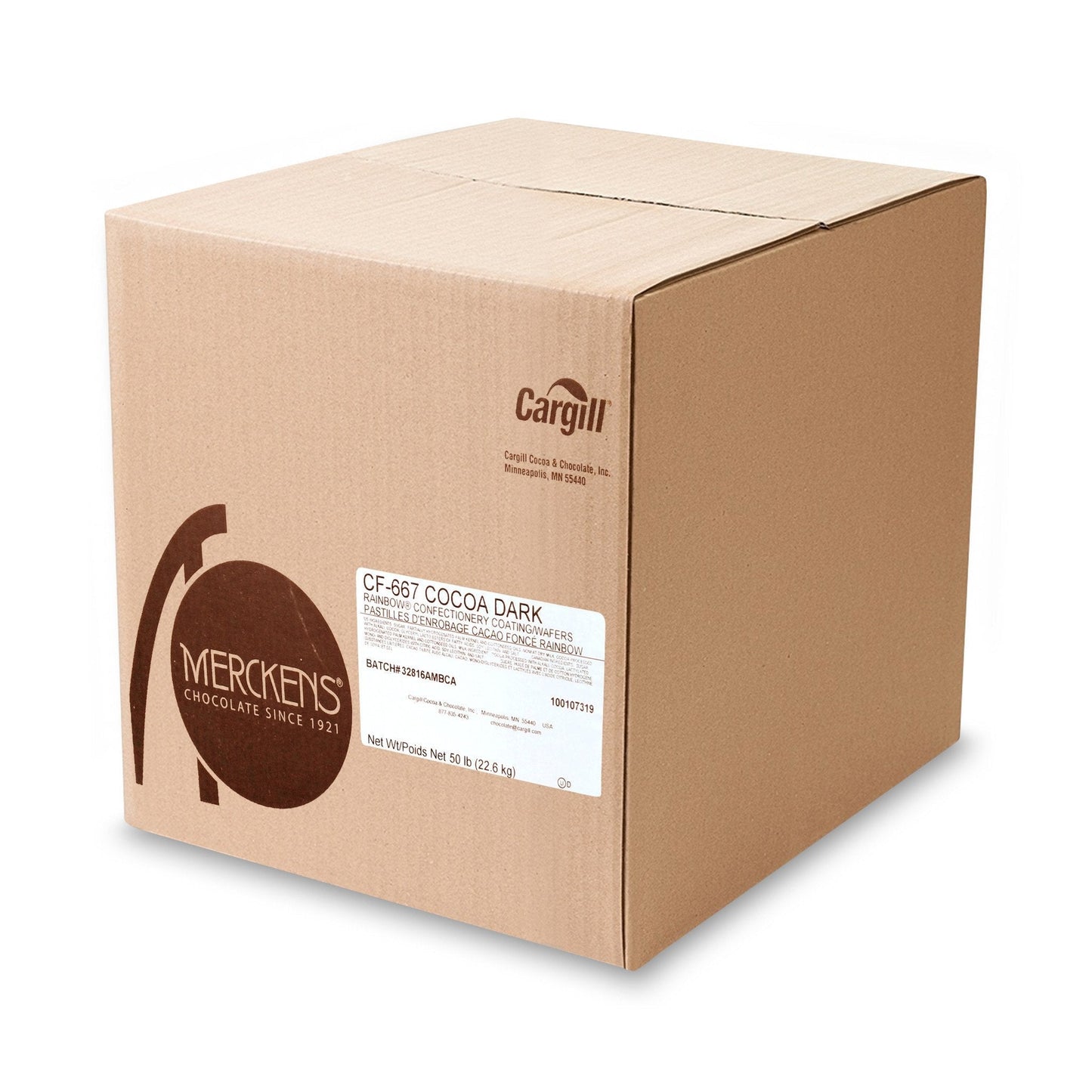 Rainbow Confectionery Dark Coating Wafers 45LB