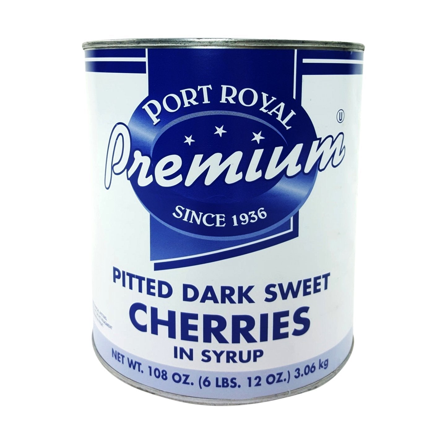 Dark Sweet Pitted Cherries 6/10 can