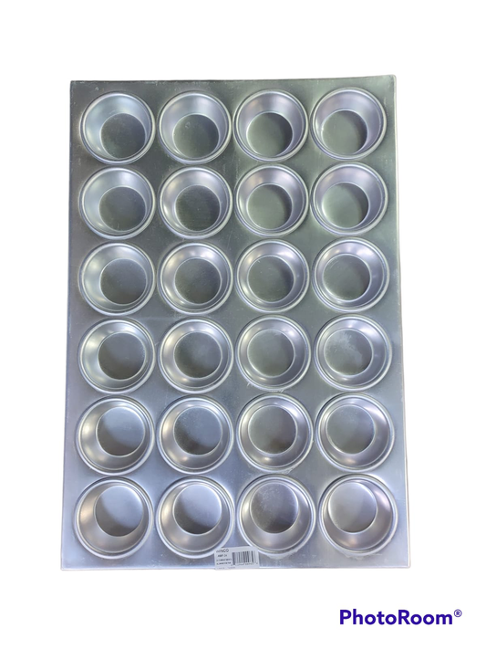 24 Cup Muffin Pan, Non-stick, 3 oz., Aluminum