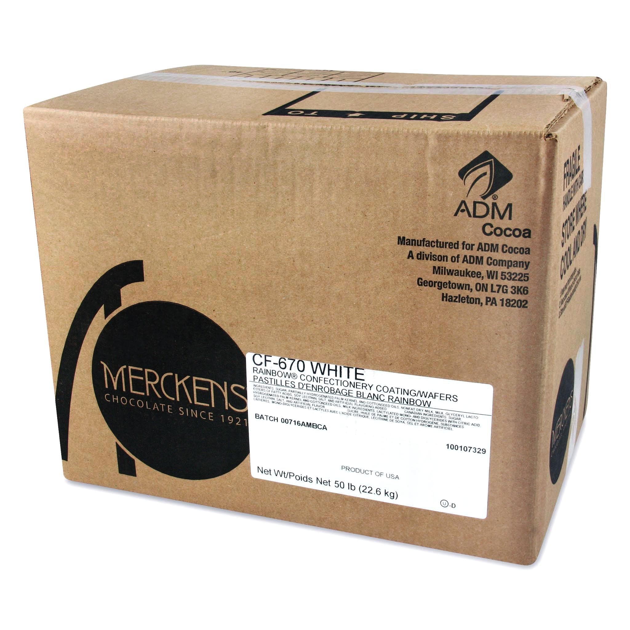 Merckens 5 LB MELTING COATING WAFERS Chocolate Candy Melts Cocoa Milk Dark  White