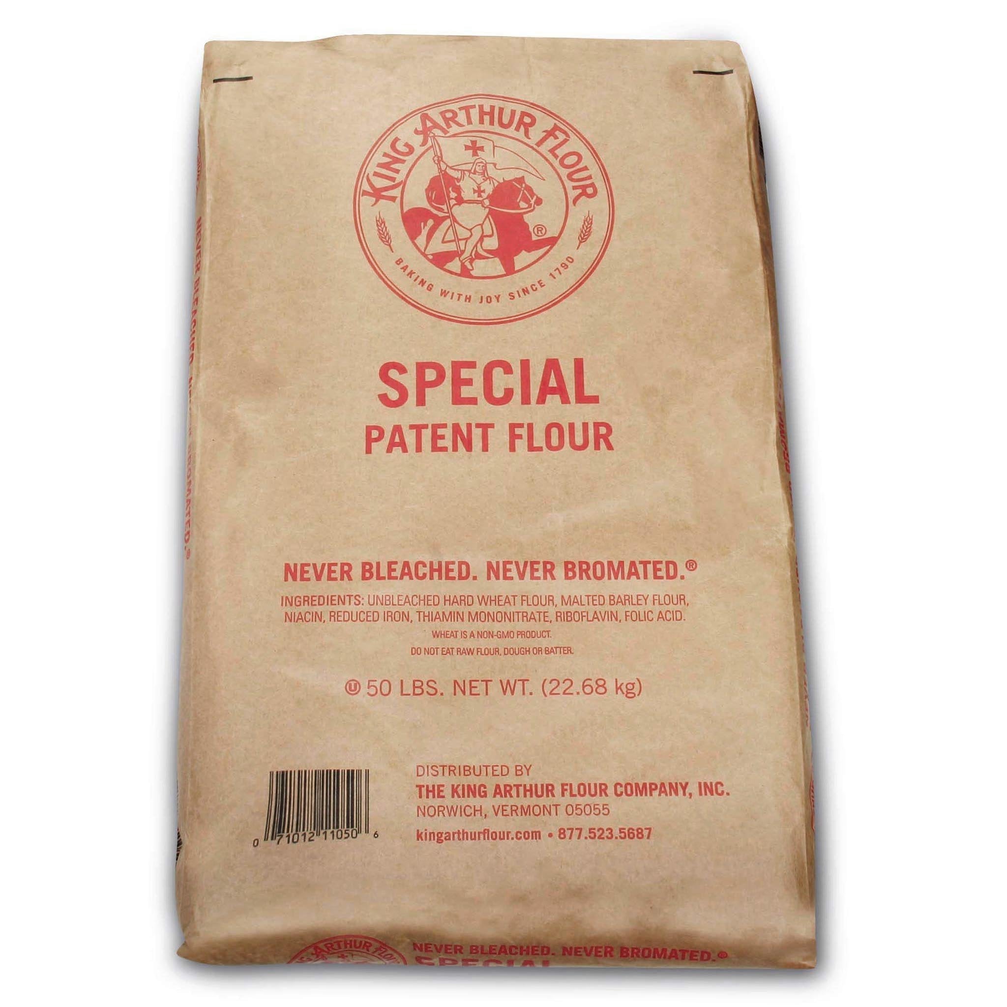 King Arthur Baking Company Patent Flour, Special - 50 lbs (22.68 kg)
