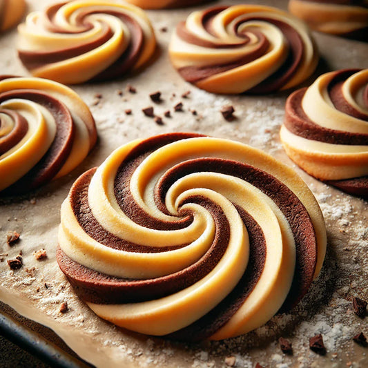 Pinwheel Cookies Recipe - Chocolate & Vanilla Spirals – Bakers Authority
