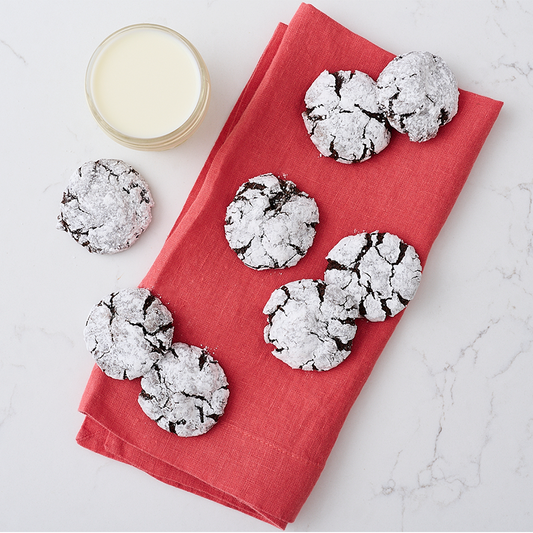 CHOCOLATE CRINKLE COOKIES WITH COCOA & SUGAR