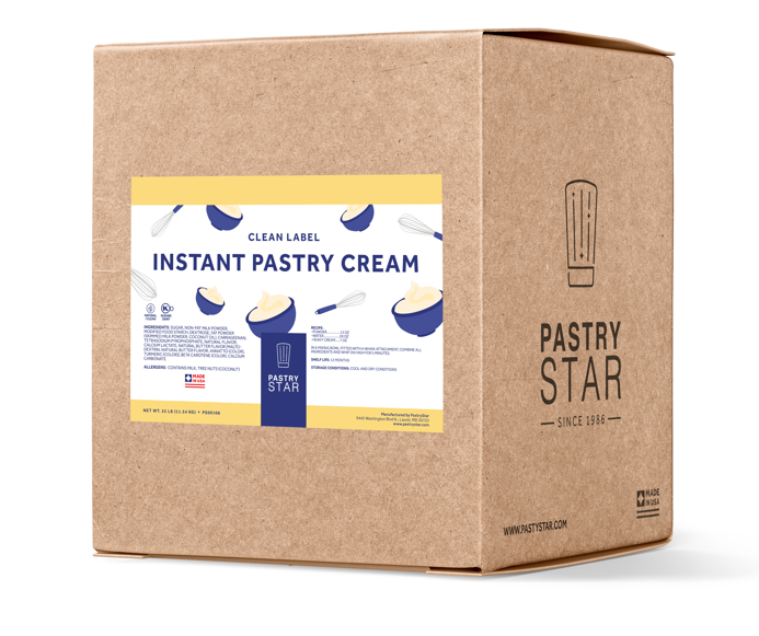 Pastry Star Clean Label Instant Pastry Cream 25lbs.