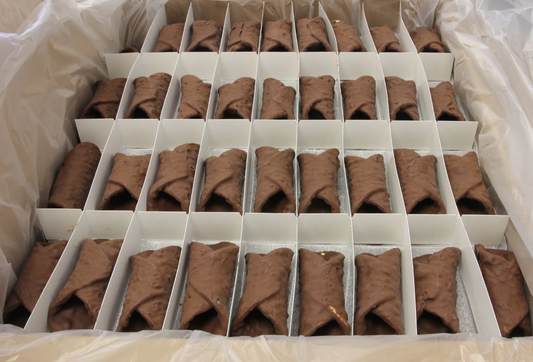 Large - Chocolate Covered Cannoli Shells - 144/5"