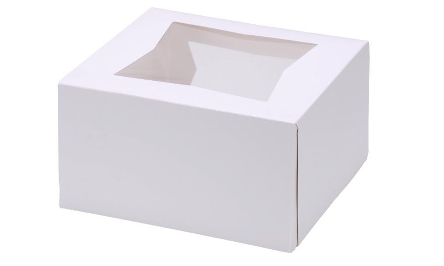Bulk Window Cake Box 1pc White - 9 x 9 inch - 5 inch - 100 Qty – Bakers ...