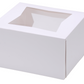 Window Cake Box 1pc White - 9 x 9 inch - 5 inch - 100 Qty