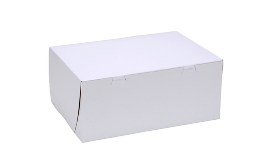 14X10X6 1 PC White Non-Window Bakery Cake Boxes - 50 PC