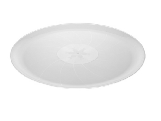 Classic White Catering 18" Round Tray - 25 Qty