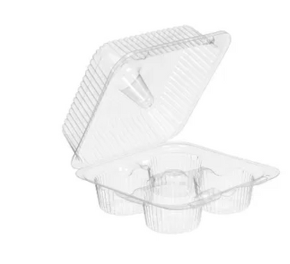 PIE Clear Hinged Containers