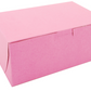 8 X 5 X 3-1/2 Pink Non-Window Bakery Cake Boxes - 250 PC