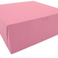 12 X12X5 Pink Non-Window Bakery Boxes - 100 PC