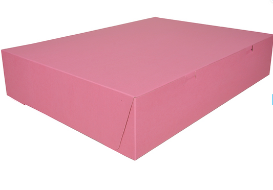 20X14-1/5X4 Pink Non-Window Bakery Cake Boxes - 50 PC