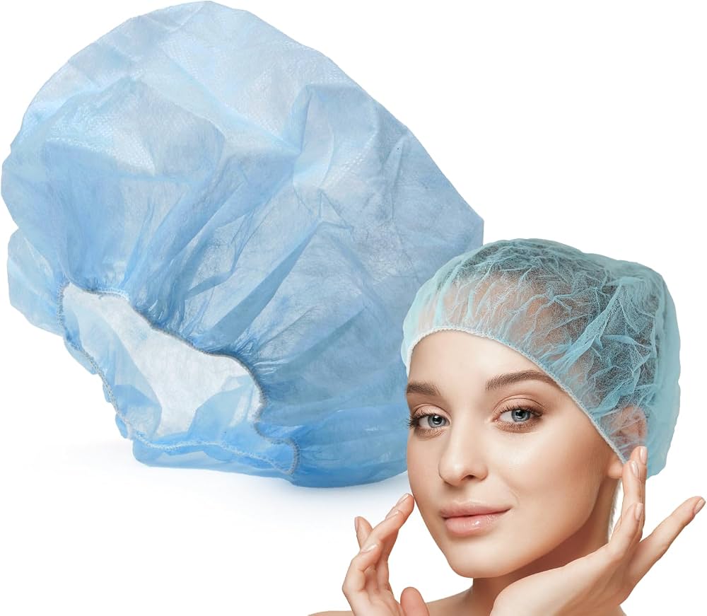 Blue Hairnet 24" Bouffant 1000 PC