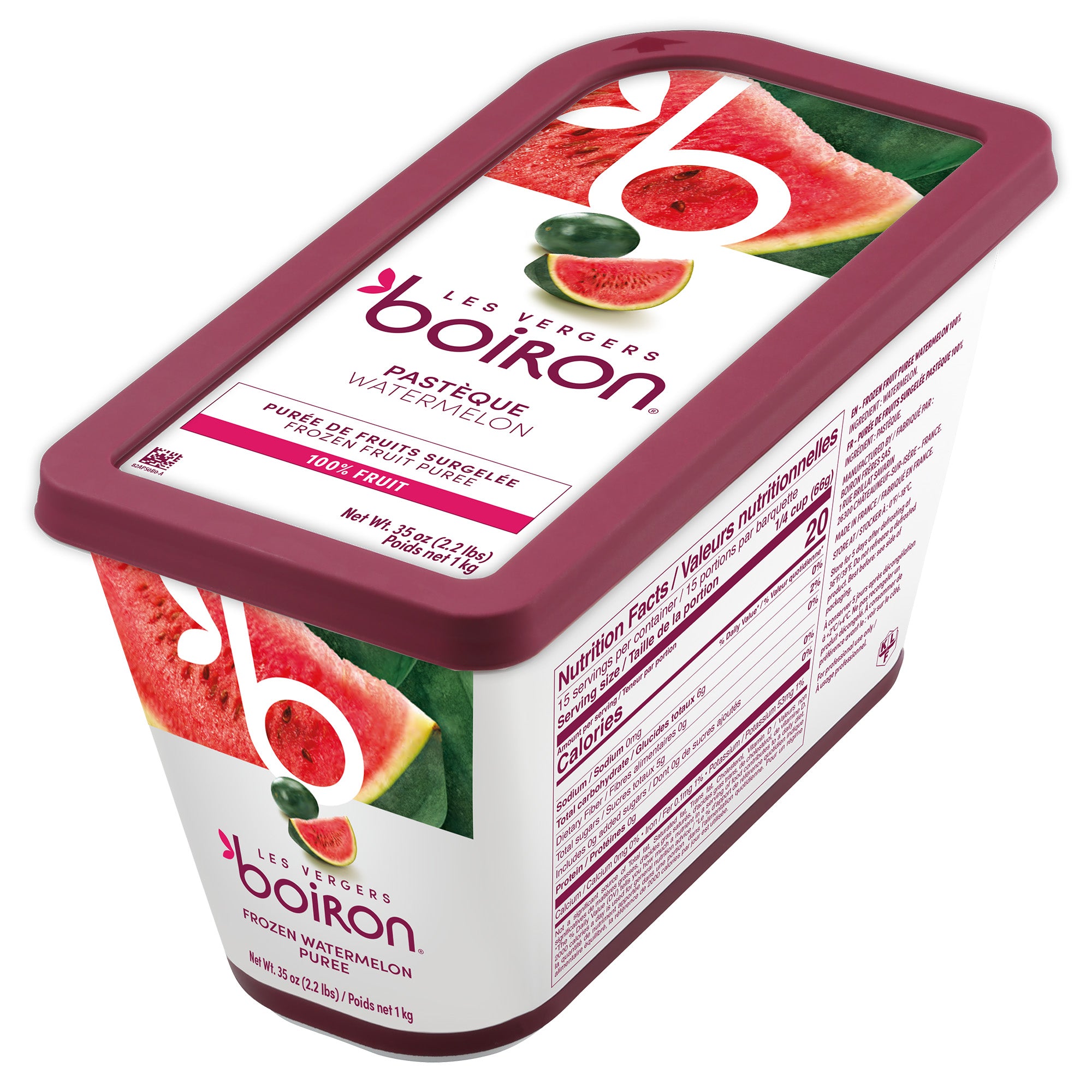 Bulk Boiron Watermelon Puree, 1 KG Frozen Wholesale Fruit Puree ...