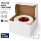 12 x 12 x 6 White Cake Boxes