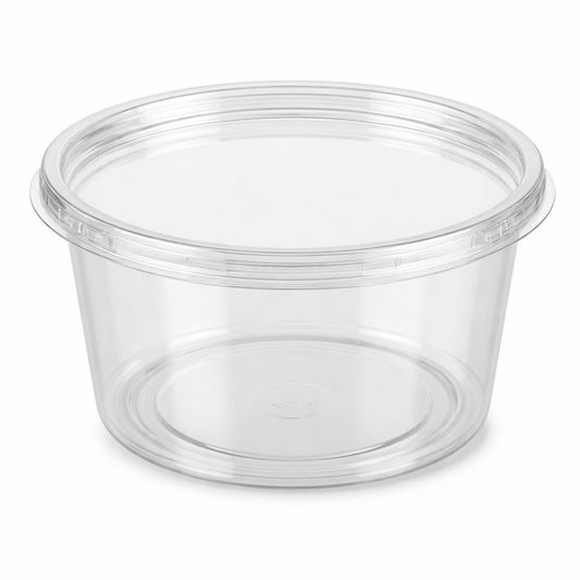 Fabri-Kal Alur RD16 Clear Round Deli Container, 16 oz, 500 Count