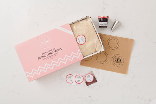 French Macaron Baking Kit with Raspberry Preserves