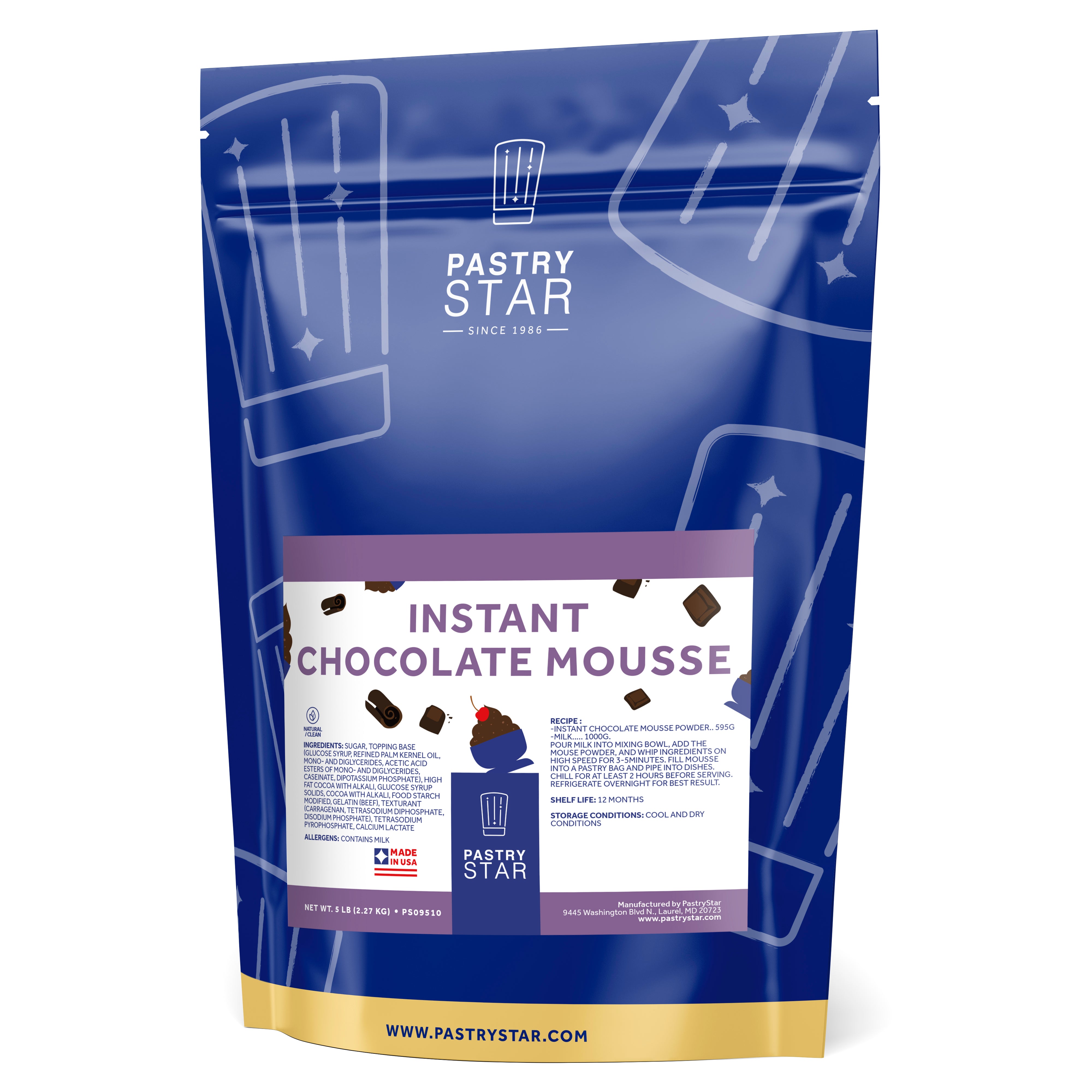 Bulk Pastry Star Instant Chocolate Mousse 10 lb – Bakers Authority