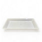 18" X 12" White Rectangular Catering Tray - 20 Qty