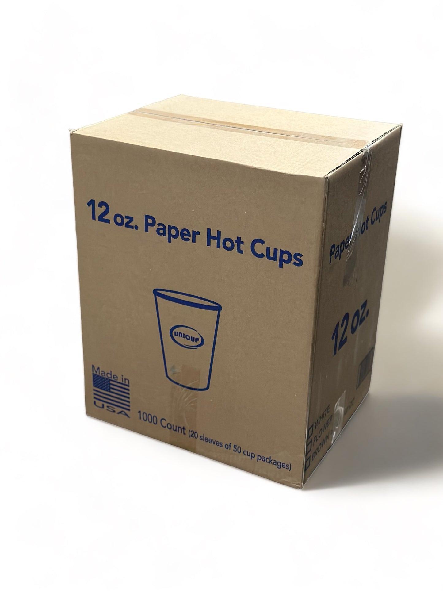 12 oz Printed Hot Cup - 1000 Pieces