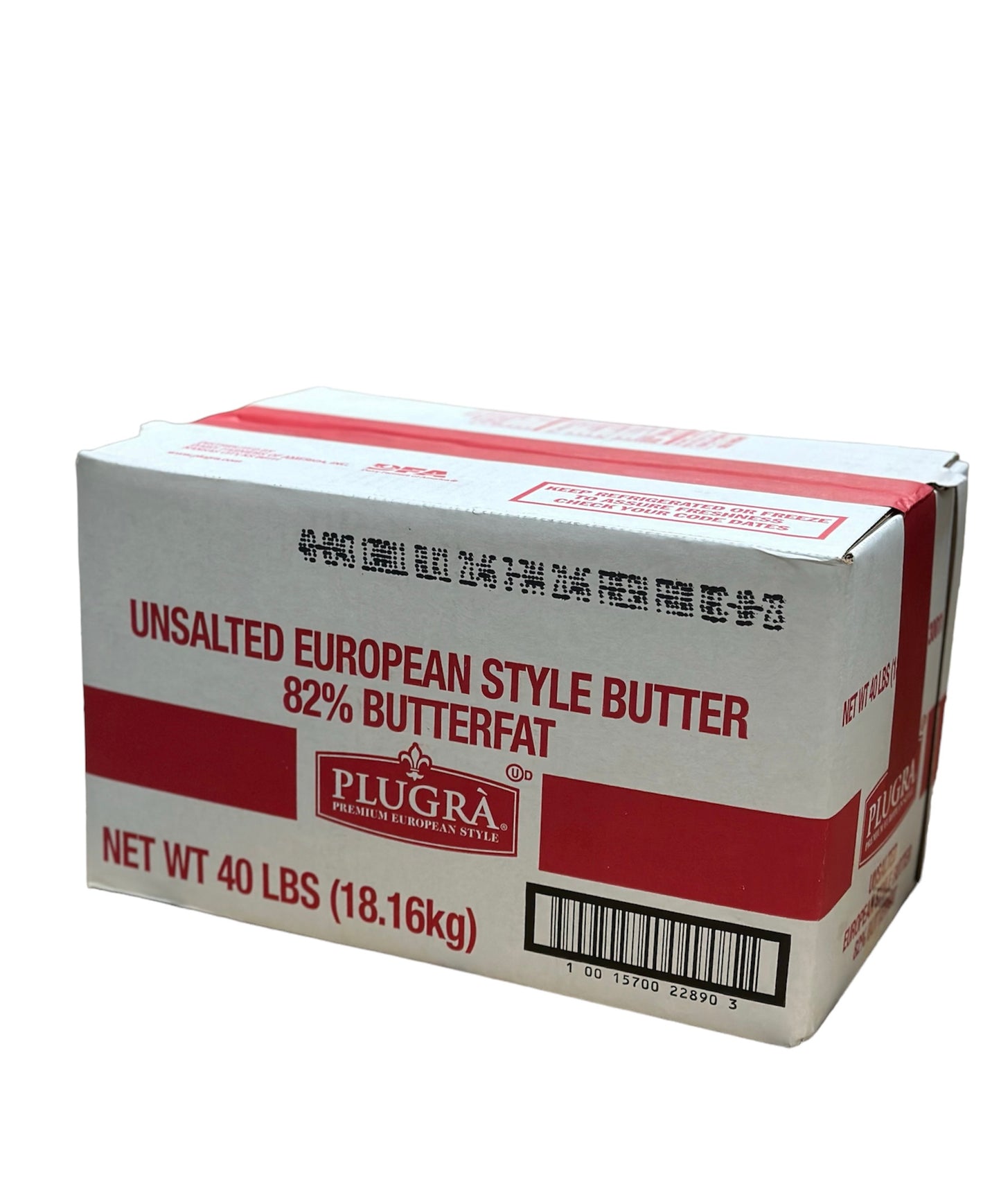Butter (Sweet) Bulk 82% PLUGRA 40 LB
