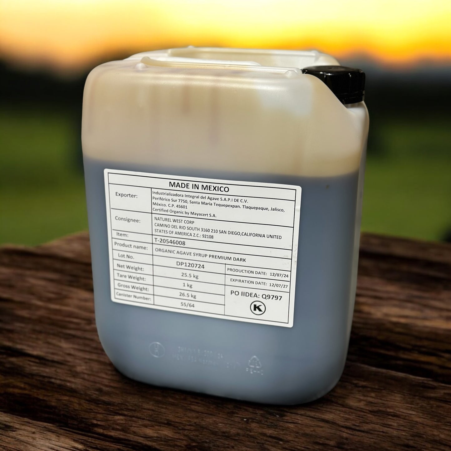 Organic Agave Syrup Premium Dark - Bulk (46.2 lbs.)