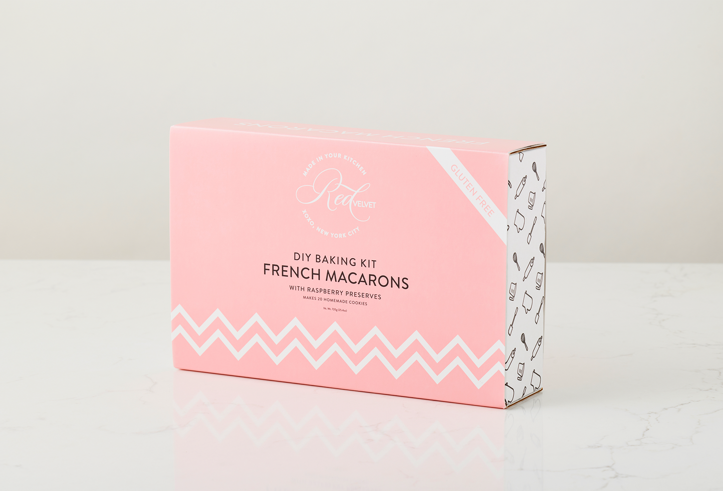 French Macaron Baking Kit with Raspberry Preserves