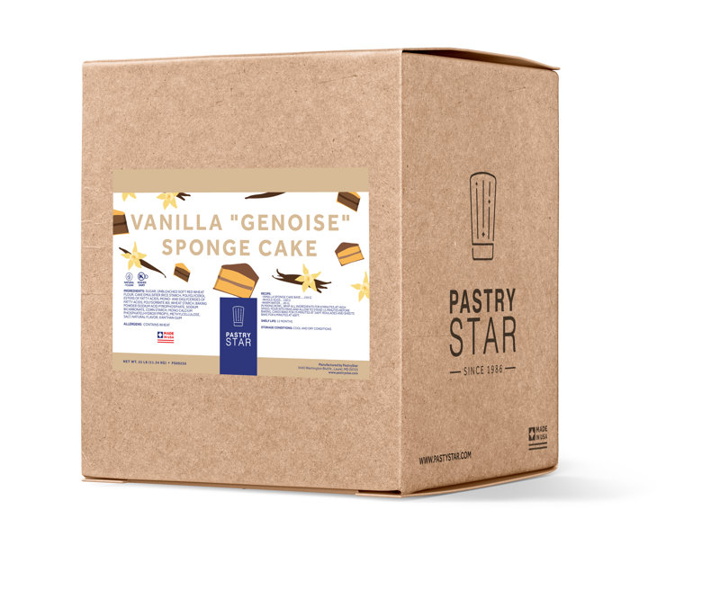Bulk PastryStar Vanilla Sponge Cake Mix - 25 LB - Wholesale Pricing ...