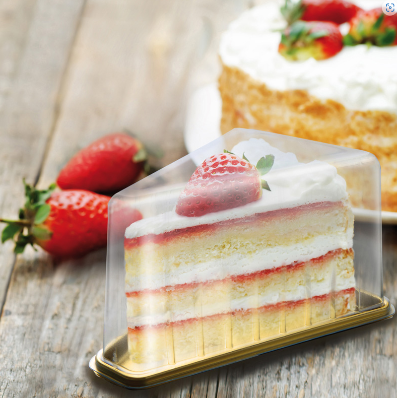 Alcas Lid for Triangle Mini Medoro Cake Slice Tray - 400 Pieces