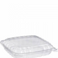 8.3"X8.3"X2" Clear Hinged Container Safe Seal - 250 Pieces
