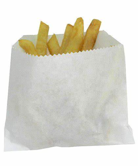 French Fry Bag 6" X .75" X6.5" - 2000 Qty