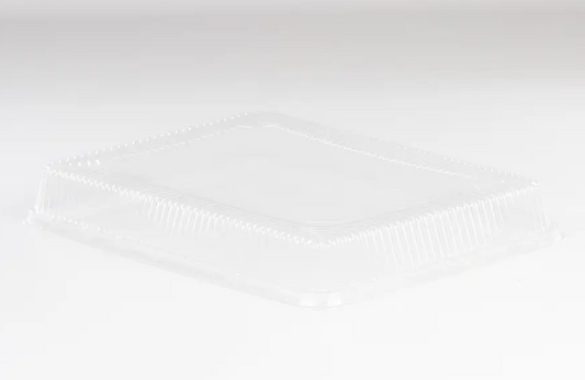 1/2" SH Rectangle Clear Pan Lid - 100