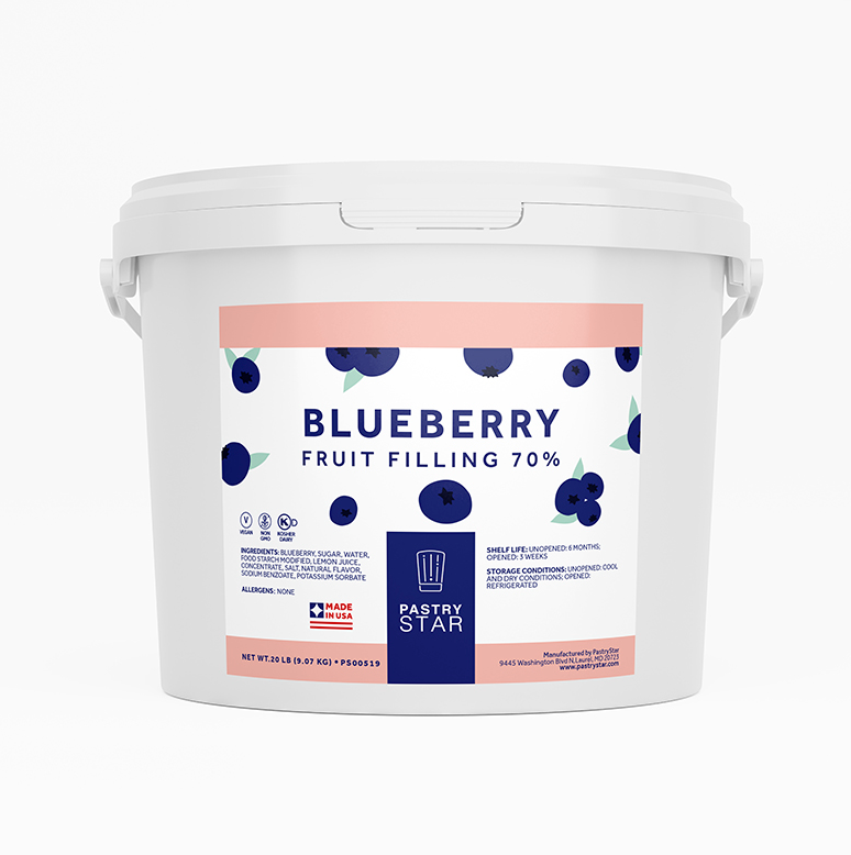 Pastry Star Blueberry Filling 70% - 20 LBS